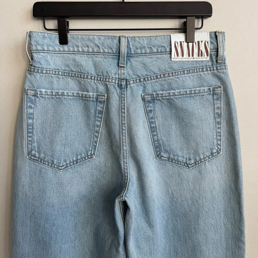 MOTHER SNACKS! The Fun Dip Puddle Wide Leg Jeans in Lots of Nibbles Size 26